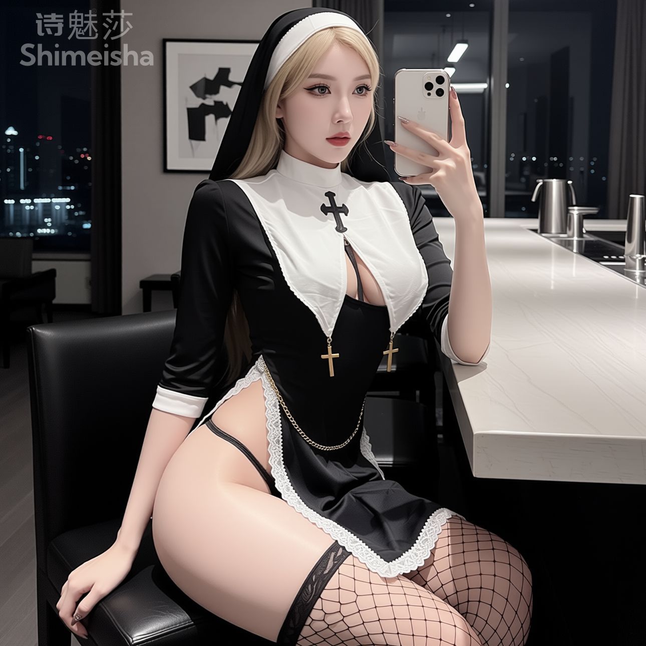 新デザイン レディース セクシー ホローアウト ロールプレイ - Garter Belt Set のレビューと価格