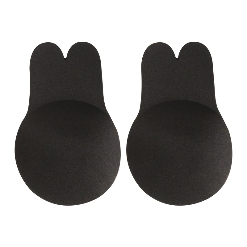 女性用の目に見えないストラップレス粘着シリコンブラ,再利用可 - Nipple Cover Pasties のレビューと価格