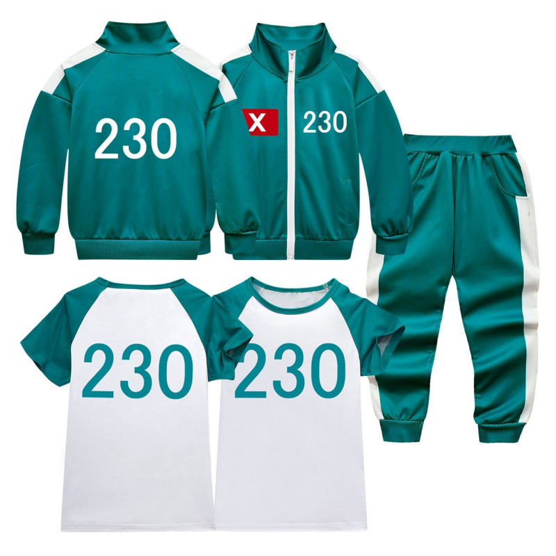 2025年新作 キッズ向けカスタマイズ可能なイカゲーム2服セ - Boyshort Underwear のレビューと価格