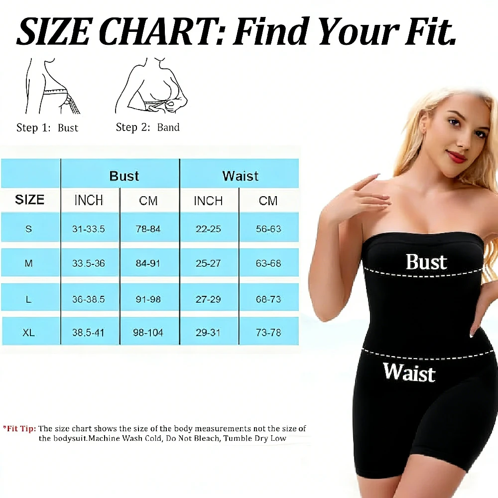 1枚入り、お腹を引き締め、ヒップアップ効果のあるボディスーツ - Shapewear Bodysuit Firm のレビューと価格